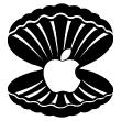 Concha con manzana - ambiance-sticker.com